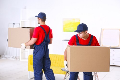 Moving truck prepared for a local house move in Putney