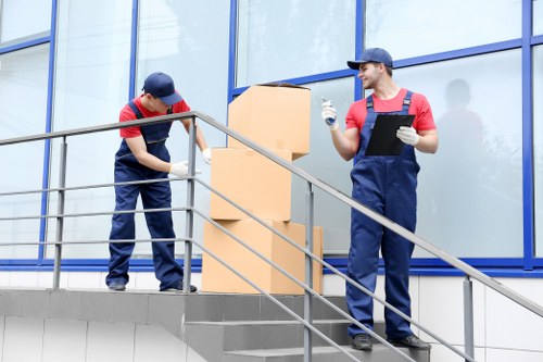Local moving truck service handling access challenges in Putney flats