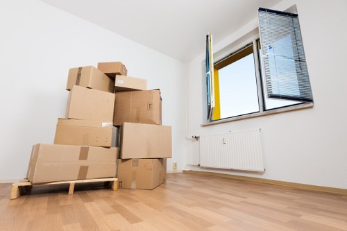Household furniture being loaded for removals in Putney