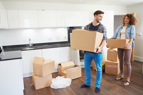 Careful loading of sofas and furniture for a Putney move