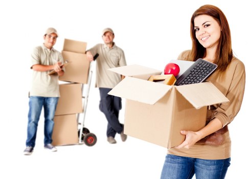Office furniture transport using a removal truck in Putney