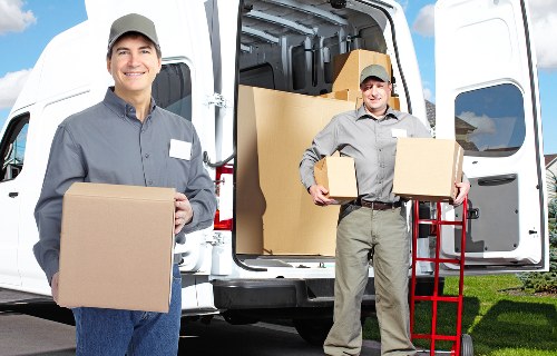 Household and office packing materials prepared for a Putney move