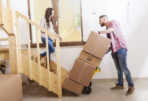 Packing and labelling office equipment for relocation in Putney