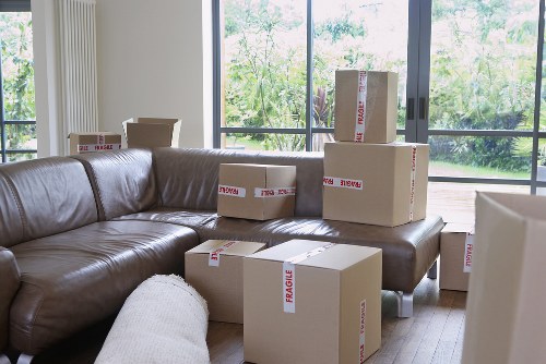 Van loading process with secured items and safety checks