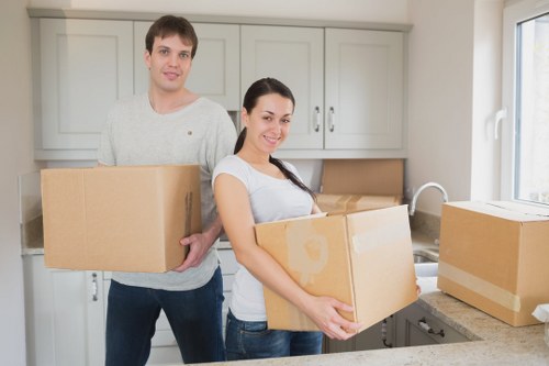 Selection of cardboard boxes and packing materials for Putney customers